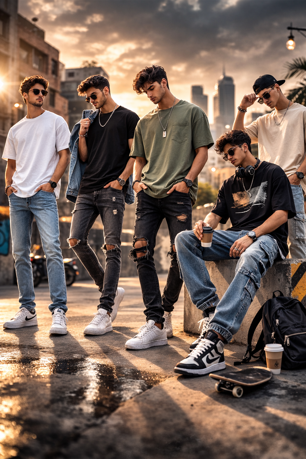 AI generated mens t-shirts collection